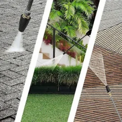 Best CL Högtrycks roterande munstycke, 3600 PSI turbo roterande munstycksspetsar, 1/4 snabbkopplings roterande högtryckstvättmunstycken för l