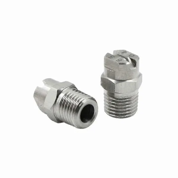 DAO Högtrycks Spraymunstycken i Rostfritt Stål - För Ytrengörare Tvättmunstycke 65 Graders Öppning 1.3 Mm Gängad Anslutning 1/4' db