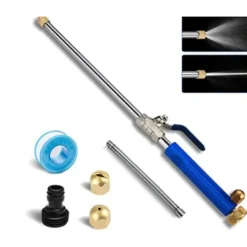 New Högtrycksslangmunstycke för trädgård och bil tvätt - Blå