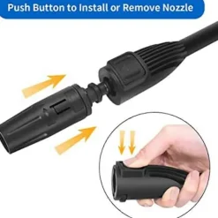 Clearance Högtrycksspray för K2 K4 K5 K6 K7, Justerbart spraymunstycke högtryckstvätt tillbehör