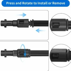 Hot Högtrycksspruta för Kärcher K2 K3 K4 K5 K6 K7, Blaster Rengöringsmunstycke Tillbehör KLB