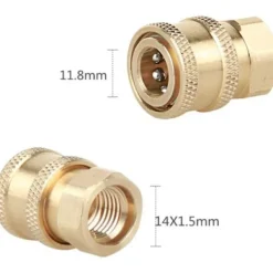 Outlet Högtrycksspruta Munstycksanslutningar M14 Gänga 1/4 Snabbkoppling Slanganslutningsdelar Snöskumsflaska Anslutningar KLB