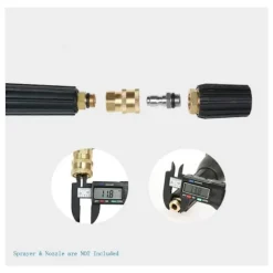 Outlet Högtrycksspruta Munstycksanslutningar M14 Gänga 1/4 Snabbkoppling Slanganslutningsdelar Snöskumsflaska Anslutningar KLB