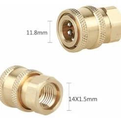 Hot Högtrycksspruta Munstycksanslutningar, M14 Gänga, 1/4 Snabbkoppling, Slanganslutningsdelar, Snöskumflaskanslutningar【pl】