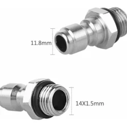 Hot Högtrycksspruta Munstycksanslutningar, M14 Gänga, 1/4 Snabbkoppling, Slanganslutningsdelar, Snöskumflaskanslutningar【pl】