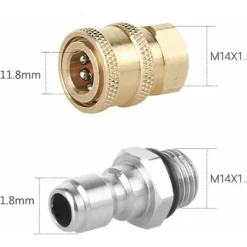Hot Högtrycksspruta Munstycksanslutningar, M14 Gänga, 1/4 Snabbkoppling, Slanganslutningsdelar, Snöskumflaskanslutningar【pl】