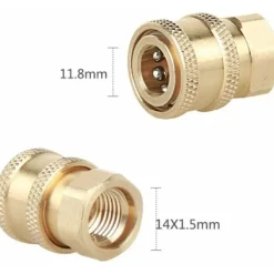 Best Högtrycksspruta Munstycksanslutningar, M14-gänga, 1/4 Snabbkoppling, Slanganslutningsdelar, Snöskumflaskanslutningar