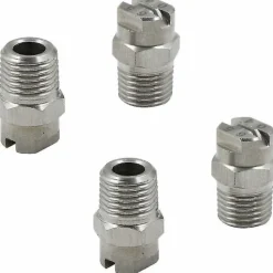 Clearance Högtryckssprutmunstycken i rostfritt stål - För ytrengöringsmedel Tvättmunstycke 65 grader Öppning 1,3 mm gängad anslutning 1/4''