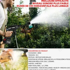 Sale TECH DISCOUNT Högtryckstvätt - TD - Trådlös - 18V - 300W - 20 bar