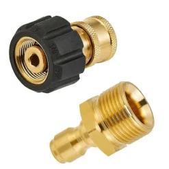 Outlet Högtryckstvätt Adapterset Snabbkopplingssatser för Snöskum M22 till 1/4 tum Snabbkoppling, 5000 PSI