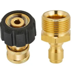 Outlet Högtryckstvätt Adapterset Snabbkopplingssatser för Snöskum M22 till 1/4 tum Snabbkoppling, 5000 PSI