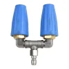 Sale Högtryckstvätt Dubbelspets Turbo Munstycke, 4000psi Tryckroterande Dubbel Turbo Munstycke Spray Tips 1