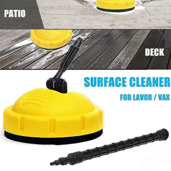 New Högtryckstvätt för ytor, lämplig för Karcher K-seriens spolhandtag - Professionell rengöring med två roterande munstycken och adapter