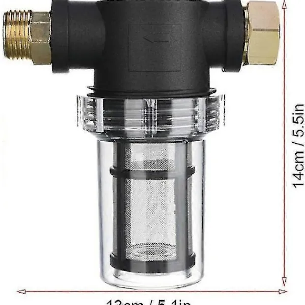 New Högtryckstvätt Förfilter Kranfilter Med 100 Mesh Och 40 Mesh Filter 2 Tätningar 3 Filterlock
