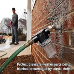 New Högtryckstvätt Förfilter Kranfilter Med 100 Mesh Och 40 Mesh Filter 2 Tätningar 3 Filterlock