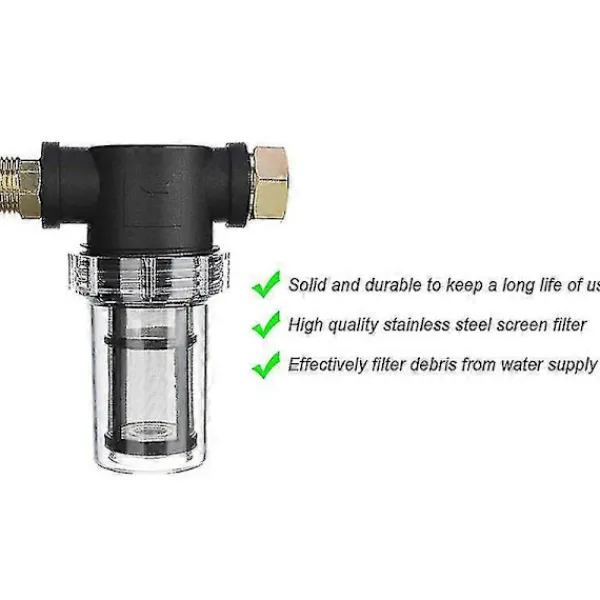 New Högtryckstvätt Förfilter Kranfilter Med 100 Mesh Och 40 Mesh Filter 2 Tätningar 3 Filterlock