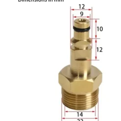 Best Högtryckstvätt M22 Snabbkopplingsadapter För Slang Och Sprutpistol Ersättning
