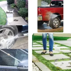 Best Högtryckstvätt med munstycke, kompatibel med trädgårdsslang, 1500 PSI