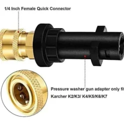 Clearance Högtryckstvätt Pistol Adapter med 1/4'' Snabbkoppling Hona Kompatibel med Karcher/Krcher K Serie K2, K3, K4, K5, K6, K7