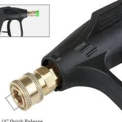 Online Högtryckstvätt Pistol med 5 Vattenmunstycken, 3000 Psi, Högtryckspistol M22 Yttergänga Lämplig För Mekanisk Utrustning, Golv, Väggar, Fönster An