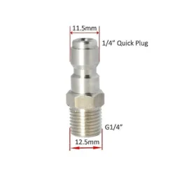 Clearance Högtryckstvätt Skumkanon Snabbkoppling 1/4tum; Snöskum Lanse Snabbkopplingsplugg G1/4 Skum