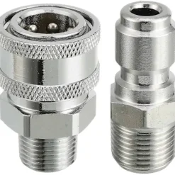 Discount Högtryckstvätt Snabbkopplingsadapter Kit, 9,5 mm Hankontakt, 5000 Psi 3/8'' Snabbkopplingskit - hane【PL】