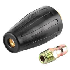 Outlet Högtryckstvätt Turbo Munstycke 3600 PSI 1/4 Tum Roterande Spray Snabbkoppling Rengöringsverktyg 3.0 GPM
