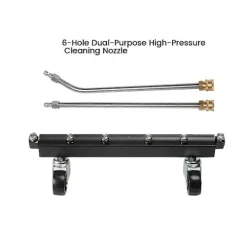Hot Högtryckstvätt Underredsrengörare Högtryckstvätt Tillbehör för Bilchassirengöring Utrustad med 6