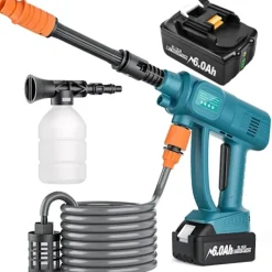 Best OEM Högtryckstvätt, 3500W Effekt, 200 BAR Tryck,Med två batterier