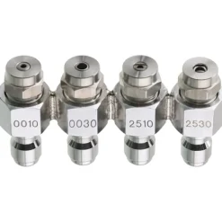 Clearance Högtryckstvättmunstycke Nedströmsmunstyckesset med 4-vägs J-Rod-tipshållare för mjuk tvätt, 1/4 " snabbkoppling