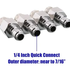 Clearance Högtryckstvättmunstycke Nedströmsmunstyckesset med 4-vägs J-Rod-tipshållare för mjuk tvätt, 1/4 " snabbkoppling