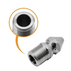 New Högtryckstvättmunstycken, SS304 rostfritt stål avloppsrensningsmunstycke, 3/8 BSP hane gänga rörrengöringsmunstycke, för trädgårdsbevattning avloppsrengöring | Fyndiq