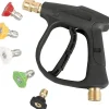 Best Högtryckstvättpistol, 3000 PSI Max med 5 färger Snabbkoppling Munstycken M22 Slanganslutning 3.0 Spets