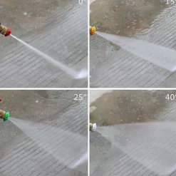 Best Högtryckstvättpistol, 3000 PSI Max med 5 färger Snabbkoppling Munstycken M22 Slanganslutning 3.0 Spets