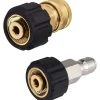 Hot Högtryckstvättslang Adapter Set M22 till 3/8 Snabbkoppling för Högtryckstvättslang, 5000 PSI