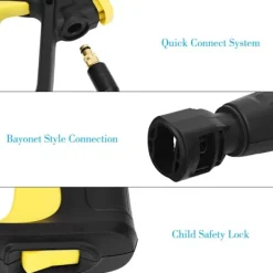 Online Högtryckstvättspistol kompatibel med Karcher K-serien, inklusive biltvättspistol, handtag, lång skumpistol och flaskrengöringsset