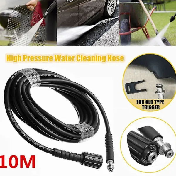 Högtryckstvättspruta, M22 Bilvattentvättverktyg med 8M Slang