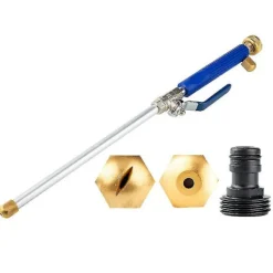 Högtrycksvattenpistol i metall, jettryckstvättpistol (gul)