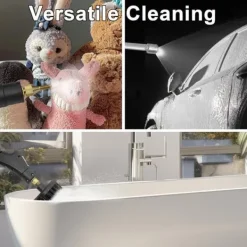Clearance |HH| 2500W Ångtvätt Handhållen – Tryckångare med 3 Borsthuvuden, 6 Nivåer, 1000ml Vattentank-FD-