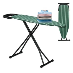 Best Northix Höjdjusterbar strykbräda med strykjärnsstöd, 121 x 39 cm