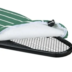 Best Northix Höjdjusterbar strykbräda med strykjärnsstöd, 121 x 39 cm