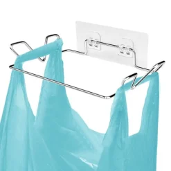 Best Hållare för soppåsar för skåp Kökslucka, Bärbara soptunnor i rostfritt stål (med väggdekalbas) Köksavfallsbehållare, Lätt att förvara