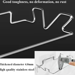 Best Hållare för soppåsar för skåp Kökslucka, Bärbara soptunnor i rostfritt stål (med väggdekalbas) Köksavfallsbehållare, Lätt att förvara