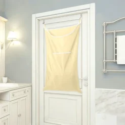 Sale Xuigort Hållbar Oxford Bag Tvättkorg Väska, Över Dörren Tyg Korg med Krokar, för Badrum, Förvaring, Vägg, Garderob, 75x50cm