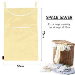 Sale Xuigort Hållbar Oxford Bag Tvättkorg Väska, Över Dörren Tyg Korg med Krokar, för Badrum, Förvaring, Vägg, Garderob, 75x50cm