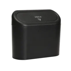 Best Hängande Bilsoptunna Bärbar Läcksäker Fordonssoptunna Trycklock Bilkontor Hem