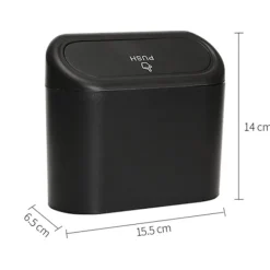 Best Hängande Bilsoptunna Bärbar Läcksäker Fordonssoptunna Trycklock Bilkontor Hem