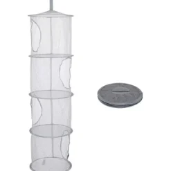 Clearance Hängande Förvaringsnät, Hängande Leksaksförvaring, 4-Lagers Nätförvaringskorg Hopfällbar Utrymmesbesparande Organizer för Mjuka Leksaker Kläder{Y F L} | Fyndiq