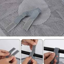 Clearance Hängande Förvaringsnät, Hängande Leksaksförvaring, 4-Lagers Nätförvaringskorg Hopfällbar Utrymmesbesparande Organizer för Mjuka Leksaker Kläder{Y F L} | Fyndiq