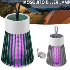 Discount Hängande krok elektrisk avvisande lampa multifunktionell laddningsbar avvisande fälla lampa för vardagsrum sovrum（Uppladdningsbar，Grå）